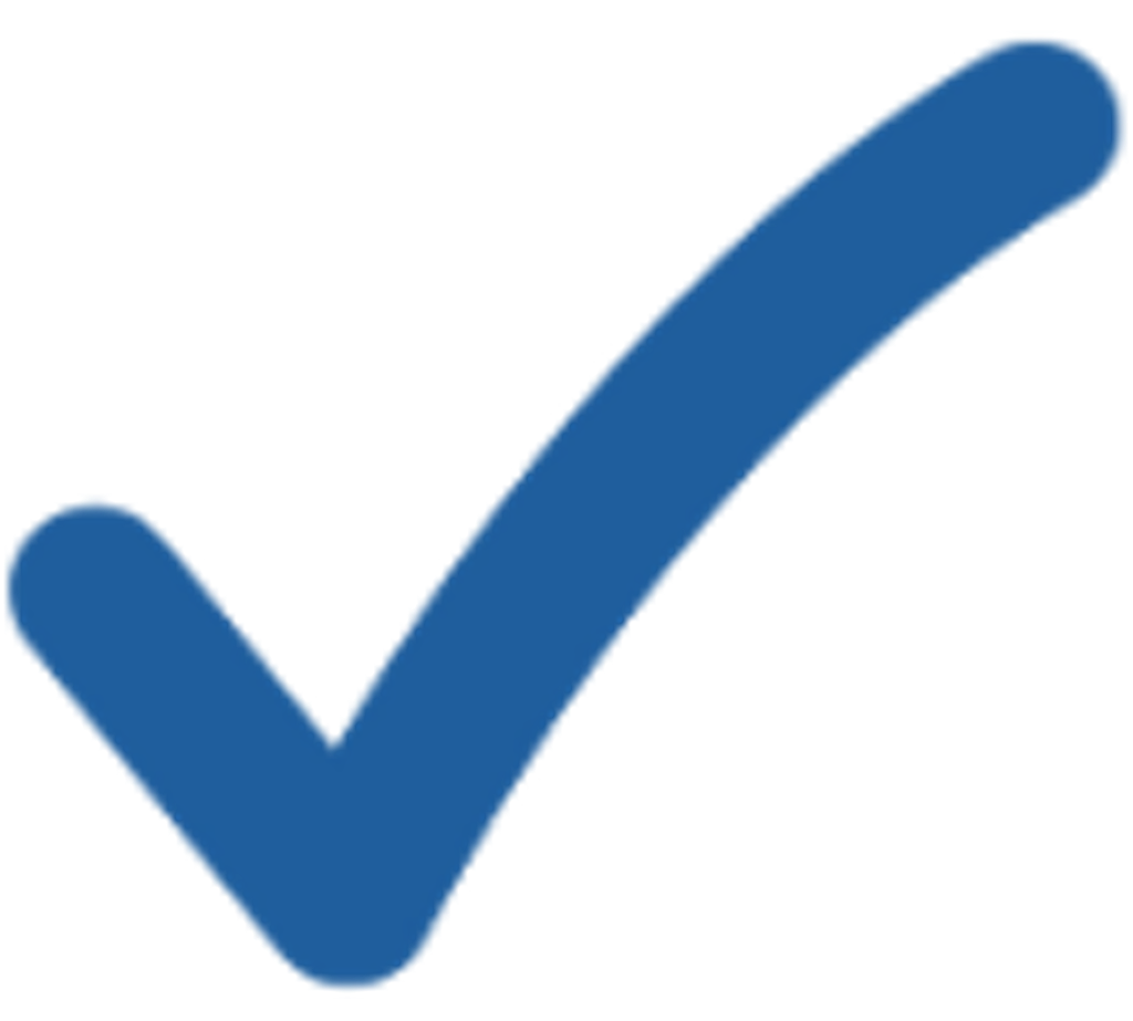 Blue check mark
