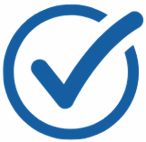 Blue Check mark
